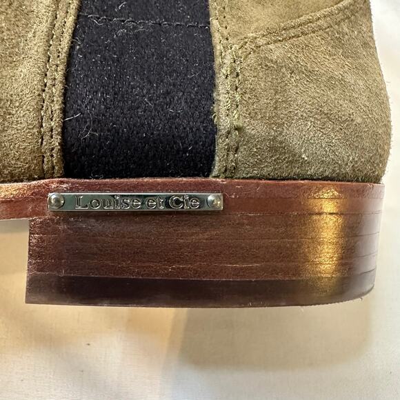 Louise et Cie Olive Green Chelsea Booties Size 9.5 - Picture 2 of 7